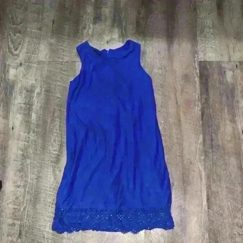 Girls blue casual dress size 14